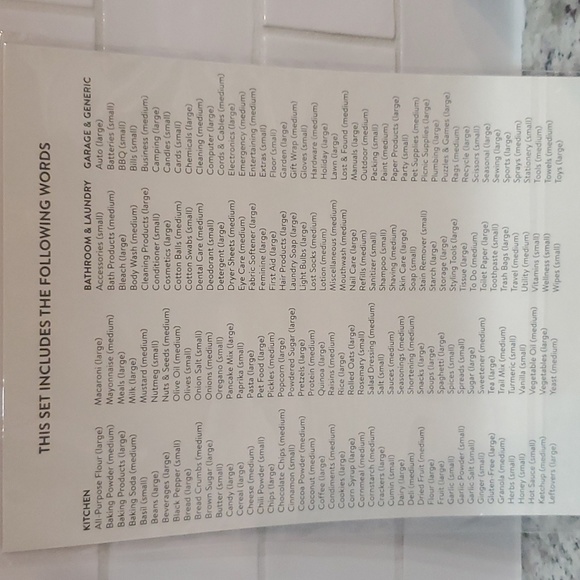 180 ORGANIZING LABELS - Picture 9 of 9